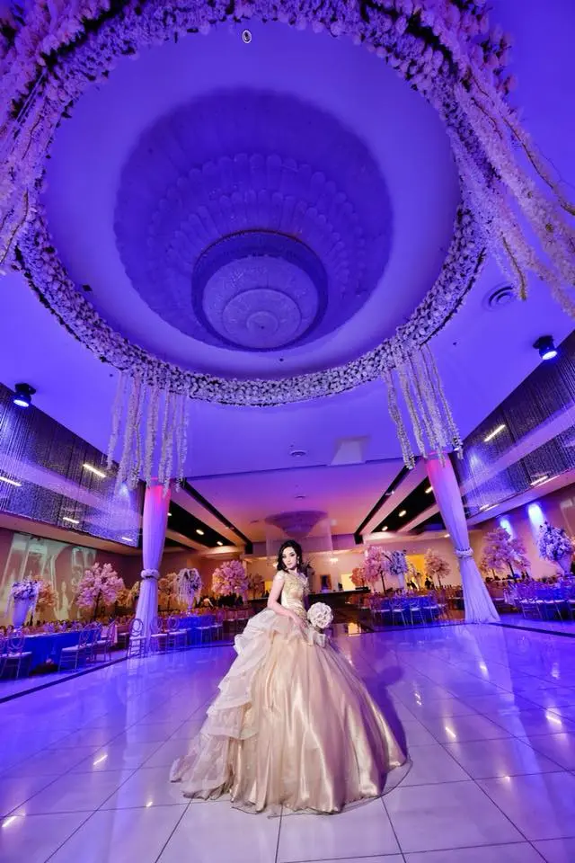 Quinceañera in the ballroom