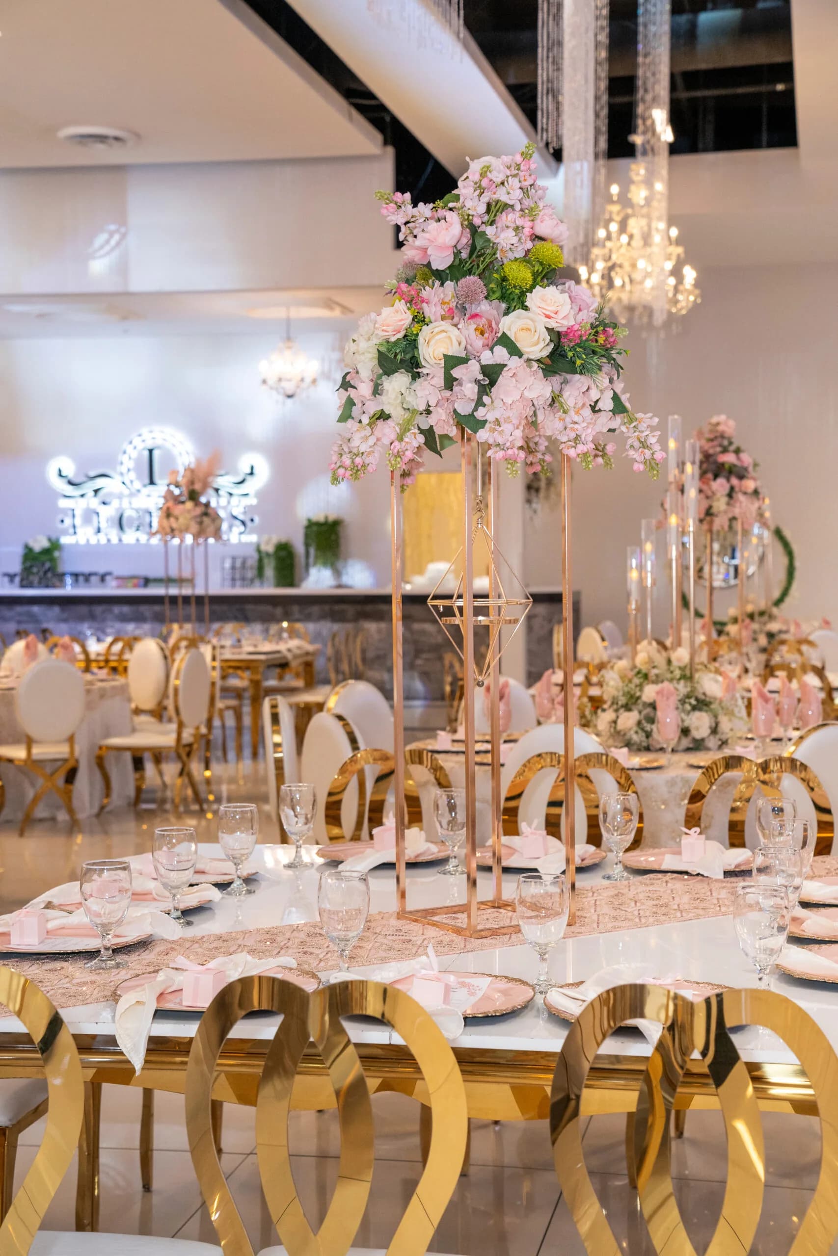 Stunning event decor at Legends Event Center in Phoenix